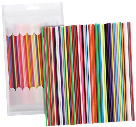 DOITOOL Ersatz-Filament für 3D-Stift, 110 Stück, 2 x 5 mm, für 3D-Stift, 22 Farben, 3D-Stiftmaterial, Doodler