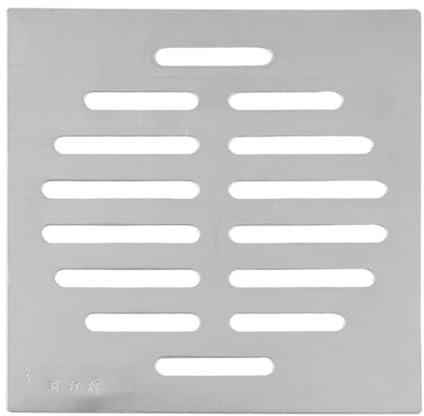 AYXAMO Rejilla Desague Ducha,Desague Ducha Casas de baño Suministros de Plata Tono Cuadrado de Acero Inoxidable de Acero Inoxidable.