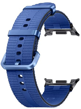 Samsung Athleisure Band (M/L) ET-SOL33 für die Galaxy Watch8 | Watch8 Classic Uhrenarmband, Sport Armband, Original Zubehör, elastisch, langlebig, guter Sitz, Blue
