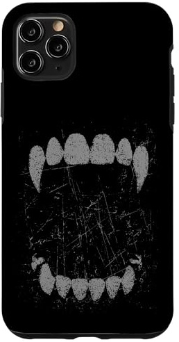 Gothic Grunge Vampire Fangs Vintage Halloween Graphic Case for iPhone 11 Pro Max