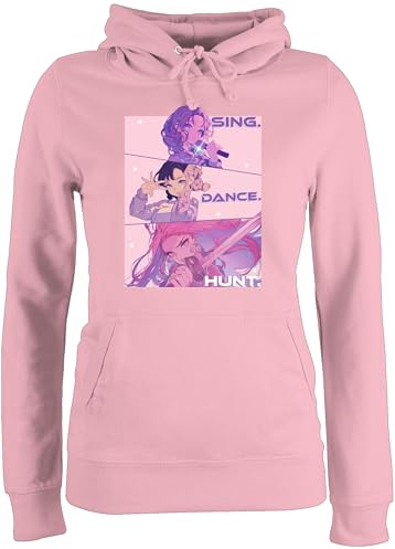 Shirtracer - Pullover Damen Hoodie Frauen - Anime - Sing. Dance. Hunt. - Kostüm K-Pop Merch