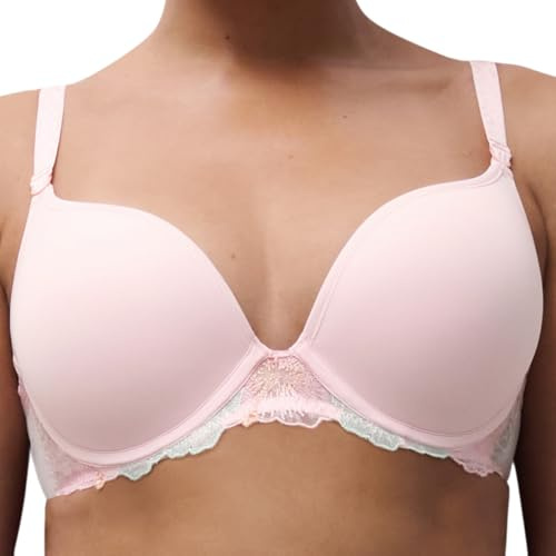 Chantelle Daydream Push-Up BH – Florale Spitze, Glatte Cups, Formender Komfort – Femininer, Eleganter Look für Alltag & besondere Anlässe, Hautfreundliches Material
