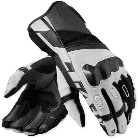 Revit RSR 5 Motorrad Handschuhe, schwarz/weiß, L