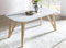 SalesFever Esszimmertisch Aino, Küchentisch in matt-weiß, 160 x 90 cm, furnierter Esstisch, pflegeleichter & Abgerundeter Holz-Tisch, FSC® Zertifiziert