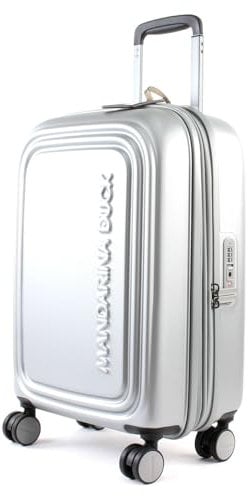 Mandarina Duck Logoduck + Trolley Cabin Exp, Bagaglio Valigia Unisex - Adulto, Argento (Silver), 35x55x23/26(LxHxW)