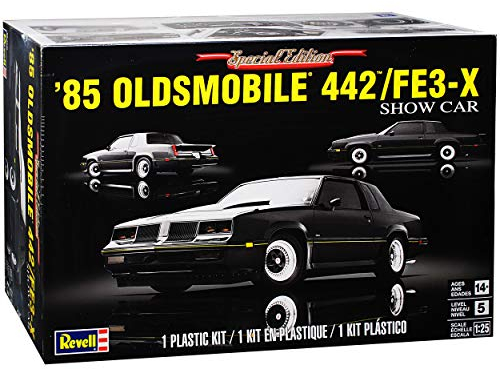 Oldsmobile 442 FE3-X Schwarz 1985 Show Car Bausatz Kit 1/24 1/25 Revell Monogram Modell Auto