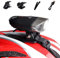 WASAGA Casco de Bicicleta Ligero, 300 Lumen LED Casco de Bicicleta Luz 3 Modos USB Recargable Impermeable Bicicleta Faro Delantero Montar o Actividades al Aire Libre