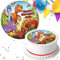 Dinosaur Personalised Happy Birthday 7.5 INCH Edible Icing Cake Topper Decoration B065