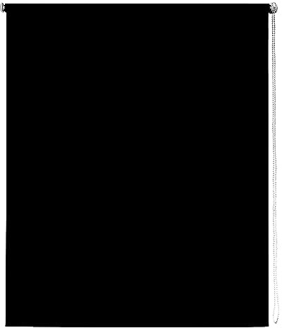 Black Thermal Blackout Roller Blind - 110cm width x 165cm drop | Black thermal blackout roller blind. 110cm width x 165cm drop. Suitable for recess or face fitting. Energy efficient.