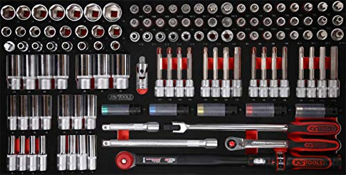 KS Tools 813.0120 1/2'' Steckschlüssel-Satz in Schaumstoffeinlage, 120-tlg