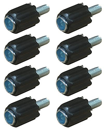 Lotatheta 8 pcs M5 Index Derailleur Shift Cable Stops with Downtube Barrel Adjusters Bolts for Cycling Road MTB Bike