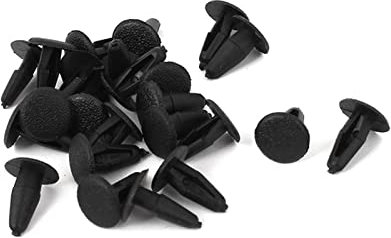 LIANGMEI Qingqing Store 24pcs Plastique Rivets Clip 3mm x 5mm x 11mm Noir