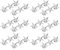 Milisten 12pcs Stern Badge Revers Pin Stern Pullover Brosche Jacke Pin Dekoration für Rucksack Kleidung Kragen Hut Dekorative Revers Pin, 5X2cm, Zink