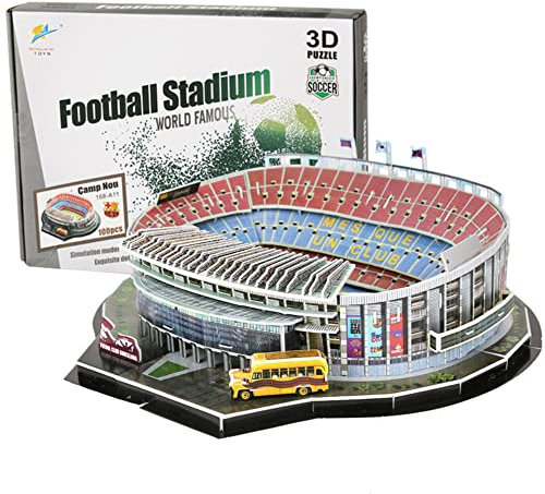 3D Fußballstadion Puzzle Spielzeug Modell Klein Bauen Baukästen (100pcs)