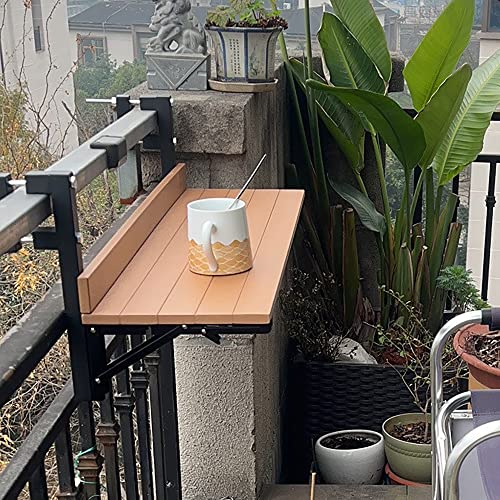 Hängetisch Balkon,Balkontisch Klappbar Hängetisch,80*26cm/31.4*10.2in,Balkonhängetisch,Balkontisch Zum Einhängen,balkontisch,Balkon Klapptisch, Balkontisch Wetterfest,Hängetisch Für Garten ( Color : W
