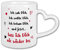 Tassenbrennerei Tasse mit Spruch Ich sah Dich, Ich wollte Dich - Ich liebe Dich Geschenk für Freund, Freundin (Herzhenkel)