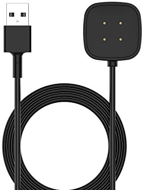 1M USB Charging Cable Watch Magnetic Charger Dock Compatible Charger for Fitbit Versa 3, Replacement Charging Cable Dock Cradle for Versa 3 / Versa 4 / Sense/Sense 2 Smartwatch