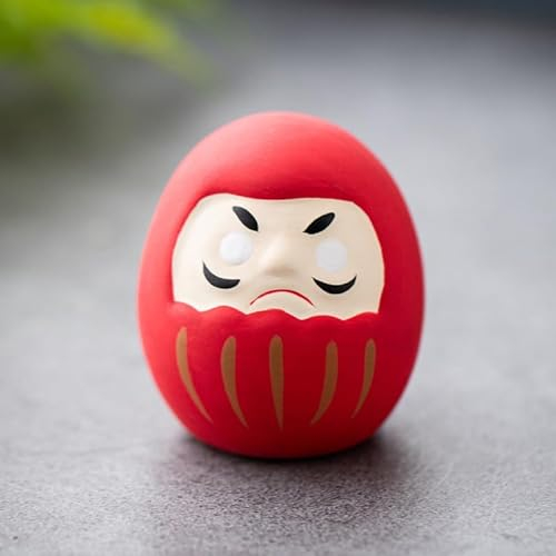 RUDFUZ Ceramica giapponese Daruma Artigianato Cartoon Lucky Cat Fortune Ornamento Paesaggio Decorazioni per la Casa Accessori Regali Decorazione Soggi