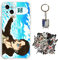 Staremeplz Attack -on Titan Hülle für iPhone 11 Anime Handyhülle [Mit Schlüsselbund und 50pcs Aufkleber] Cartoons Transparent Silikon Case Hülle für iPhone 11