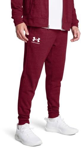 Under Armour Herren Rival Terry Jogginghose, (625) Cardinal/Onyx White, Groß