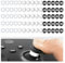ELETIUO Silikon-Joystick-Protektoren, unsichtbar, elastisch, kompatibel mit Steam Deck/Xbox/PS4/PS5/Switch Pro Game-Controller-Zubehör, 60 Stück, transparent + schwarz + weiß