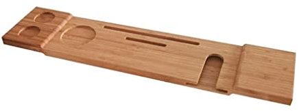 Badewannen-Tablett, Spa-Badewannen-Caddy, Organizer, Regal, Buch, Wein, Tablet-Halter, Boden, Badewannen-Tablett, Brückenregal