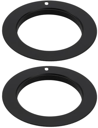 ECSiNG 2Pcs Aluminum Alloy Lens Mount Adapter Lens Adapter Ring for M42 Mount Lens Camera Mount Adapter Converter Compatible with Sony NEX Mount Camera Lens Adapter