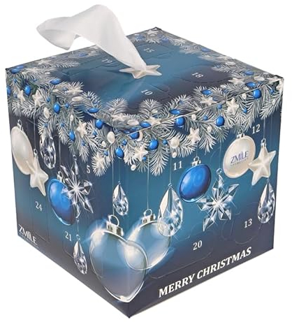 ZMILE COSMETICS Beauty Adventskalender 'Blue Magic' - 24 Überraschungen zum Schminken und Stylen im trendigen Würfel-Adventskalender mit veganer Kosmetik