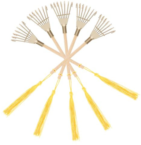 Gogogmee 5 Pièces Accessoires De Jardin Zen Petit Râteau Ornement Mini Râteau Petits Râteaux à Cendres Râteau De Jardin Décoratif Râteaux à Cendres D'encens Ornements De Râteau Le Fer