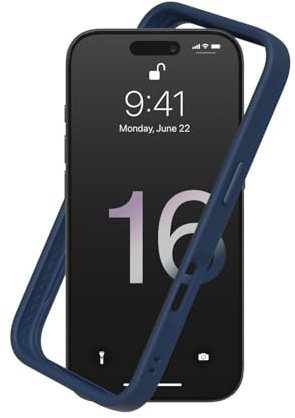 RHINOSHIELD Mod NX Bumper Phone Case for iPhone 16 Pro Max Navy Blue | Bumper Case without Backplate, Ultra-Slim Design, Minimalist Style, Military Grade Drop Protection