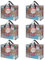 VENO 6 Pack 50L Large Storage Bags, Duvet Storage Bag King Size for Moving, Underbed Storage Bags for Bedding, Laundry Packing Boxes Clothes, Duvets, Blankets (50L Clear, 6 Pack)