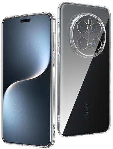 CAUHENYEE Silicone Transparent Coque pour Honor Magic 7 Pro 5G,Case TPU Fin,Souple et Transparent,Anti-Rayures,Résistant aux Chocs