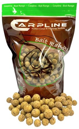 Carpline24 Premium Boilies Tinuts Tigernuss 20 mm, 1 kg Beutel - Karpfenköder zum Angeln, Futterboilies zum Anfüttern von Karpfen, Angelfutter mit Lockstoff