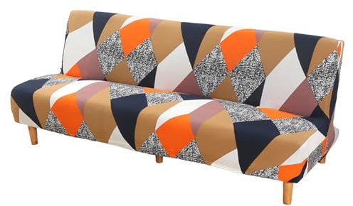 TIANQUXNGI Bequemes Klappsofa zum Bett, umwandelbar, einfache Lagerung, armlose Futon-Schonbezüge, passend für die meisten Standard-Sofas