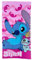 CARTOON Strandtuch Scrump und Stitch rosa Disney Mikrofaser Polyester für Kinder 245gsm Größe 70x140cm Strand Pool