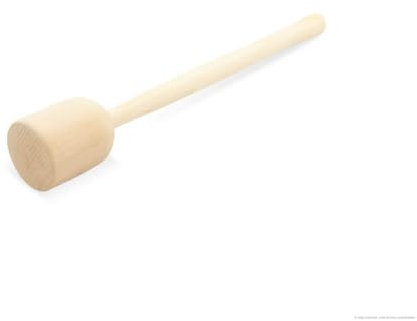 KERAZO Holz Krautstampfer 40cm, 60cm, 100cm aus naturbelassener Buche – handgefertigt & ideal für die Herstellung von Sauerkraut, Gemüse & Kartoffeln – zum traditionellen Fermentieren (40x5 cm)