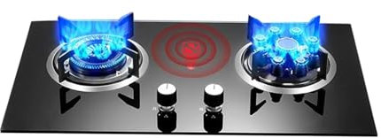 Brenner Campingkocher, hohler Wok-Brenner, tragbarer Propangas-Kochfeld mit Regler und Schlauch, für Picknicks im Garten