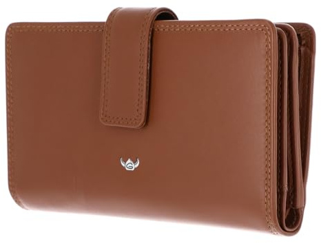 Golden Head Leder Geldbörse Polo RFID Protect Damenbörse 2800 Cognac braun