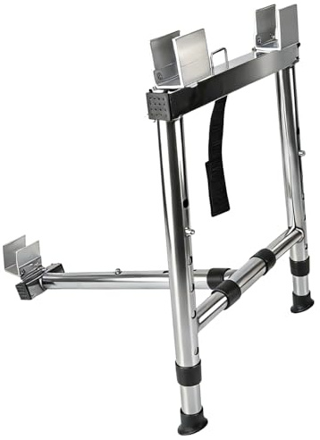 Long Ladder Stand Off, Stainless Steel Support Accessories, Telescopic Adjustment, Stable Load