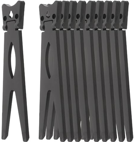 UKCOCO Bilderrahmen Rückständer aus Kunststoff, Schwarz, 10 Stück