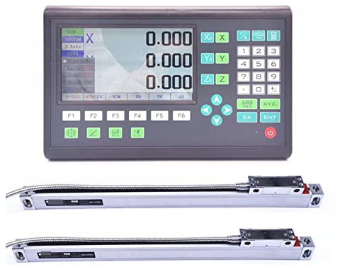 Visualizzatore Digitale, Kit di fresatura tornio 2 Axis Digital Lettura LCD AC110V / 220 E righelli for encoder ottici in vetro lineare a pezzi