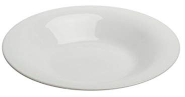 Cok F6 K6 Elba Assiette Creuse, en CÉRAMIQUE, Blanc, 30 x 24 x 30 cm