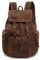 High Capacity Canvas Vintage Backpack - for School Hiking Travel 12-17 Laptop Backapcks for Men Casual Daypacks (Larger-Coffee)