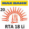 Max Bahr 20 Ersatzmesser RTA18Li - Akku Rasentrimmer - Kunststoff Ersatz Messer PA6 / Schneidplättchen