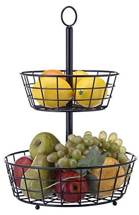 SunnyPoint Tischplatte 2-stöckiger Obstkorb