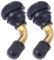 Asiproper 2pcs Motorrad Tubeless Reifen Ventil Vorbauten für Roller Dirt Bike (PVR60)