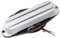 Musiclily High Output Dual Hot Rail Keramik Single Coil Sized Humbucker Pickup Tonabnehmer für Fender Squier Strat E-Gitarre, Weiß