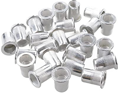 M8 8mm Alu Nut Serts Riveting Nuts Rivet Threaded Inserts Blindnut Rivnut 25pc