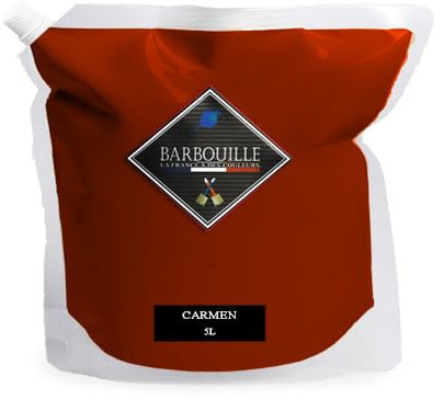 BARBOUILLE - Vernice acrilica Carminio - Effetto Velluto - Pittura Muro, Soffitto e Legno - Lavandabile - Asciugatura in 30 min - COV A+ - Made in France - 5 L