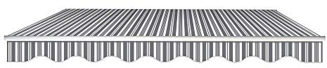 TERRE JARDIN Manuelle Markise 3,95 x 3 m